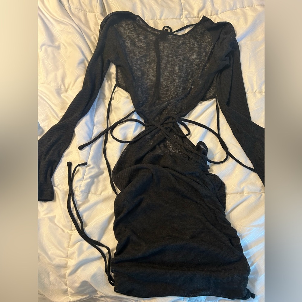 White Fox see through cut out dress